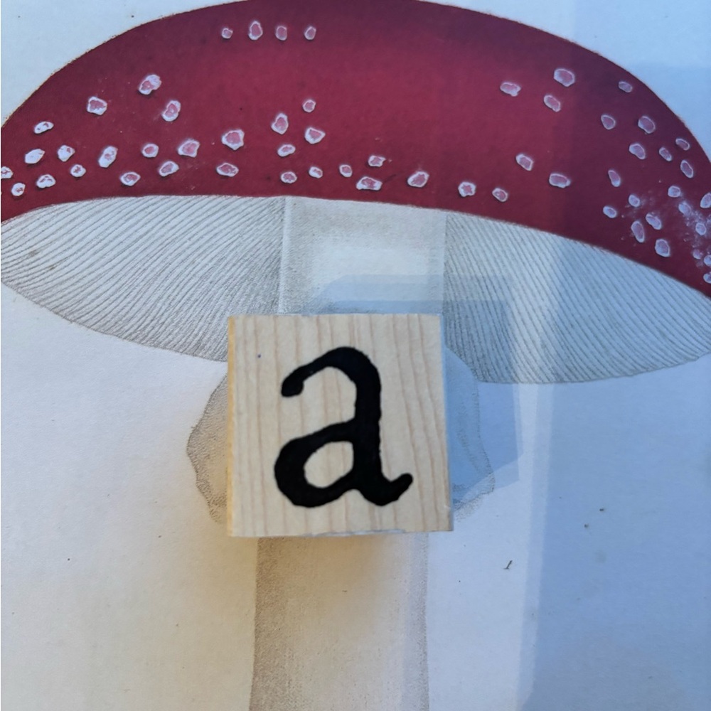 Paper Source Letter "a" Rubber Stamp - EUC